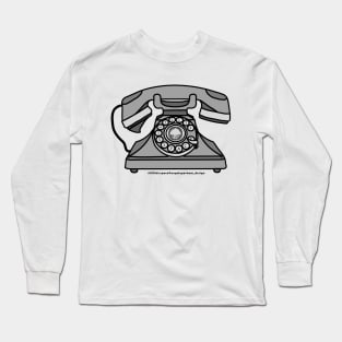 Retro Phone 'FILL THIS SPACE' Long Sleeve T-Shirt